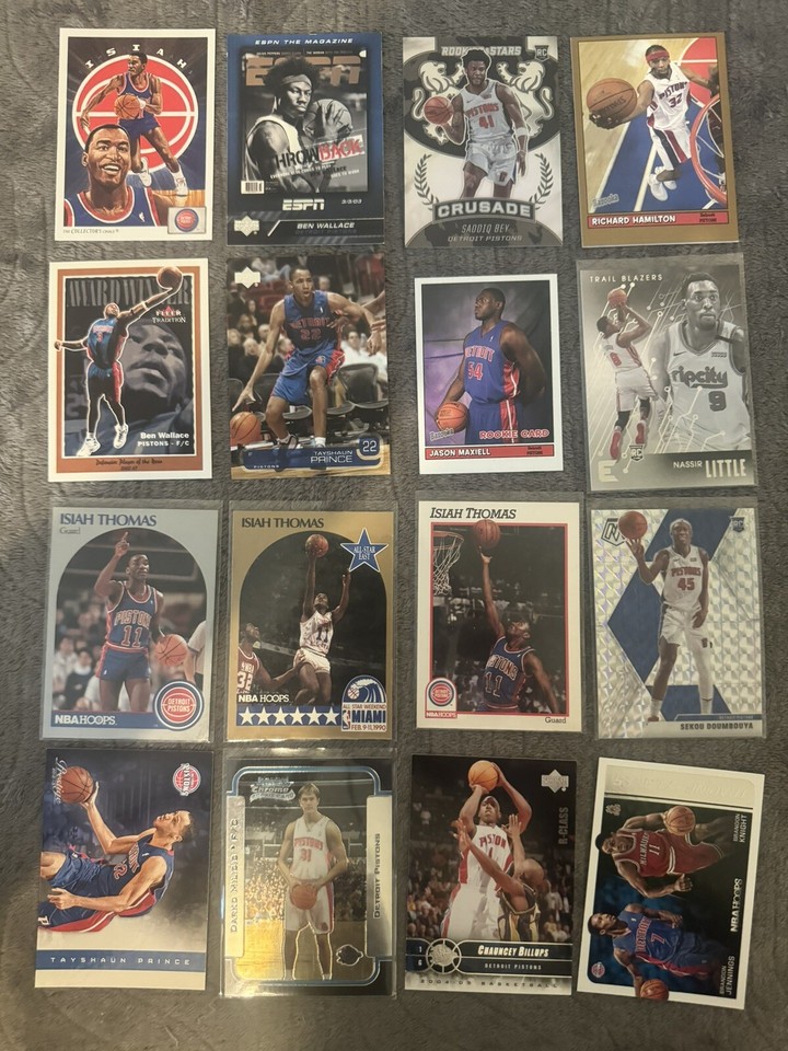 Detroit Pistons Card Lot Cade Cunningham rc sp /249 rookie Inserts Ben