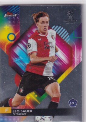 Topps Finest Champions League 2024 No. 8 Leo Sauer Rookie