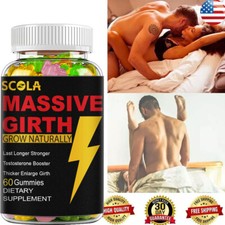Male Enhancement Gummies Booster  Thicker Last Longer Stronger Bigger 60 Gummy