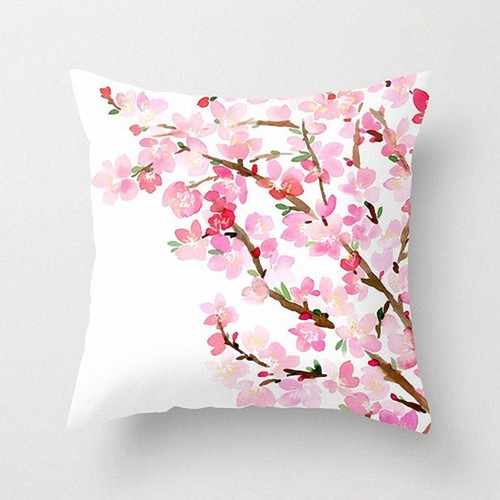 Federa Copricuscino Tessuto Lancio Nordico Federa Pelle Minimalista Fiore - Foto 2 di 28