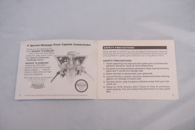 Ghosts 'N Goblins Captain Commando Nintendo NES Manual Only Instruction Booklet