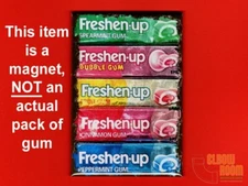 Freshen-up gum vintage sign package art 2x3" fridge MAGNET - NOT ACTUAL GUM