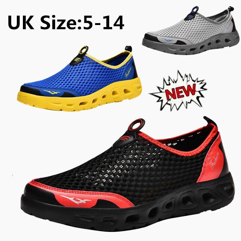 Reino Unido Mujer Hombre Zapatos de agua Zapatos acuáticos Playa Nadar Descalzo Antideslizantes Surf Talla