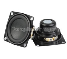 2Pcs Audio Speaker 53MM 4Ohm 10W Full Range Speakers Bass Multimedia Loudspeaker