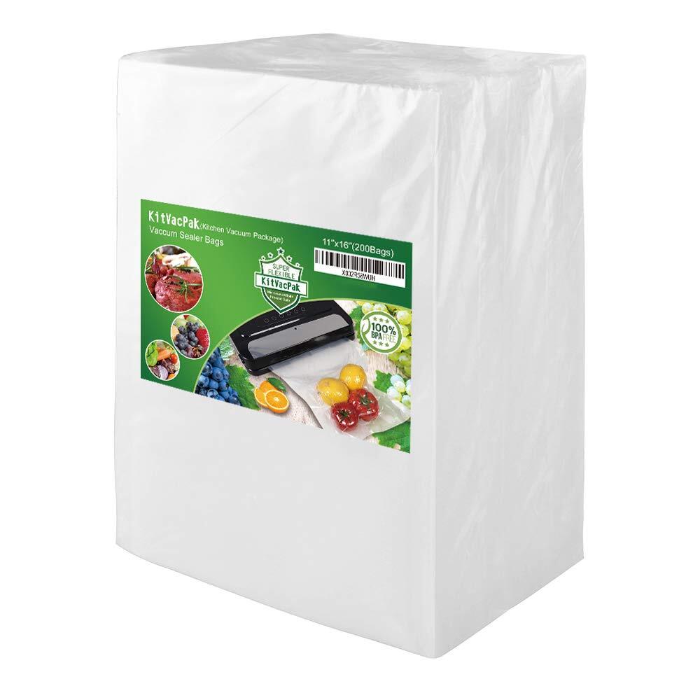 200 Gallon11X16 Vacuum Food Sealer Bags with BPA Free and Heavy Duty,Commerci...