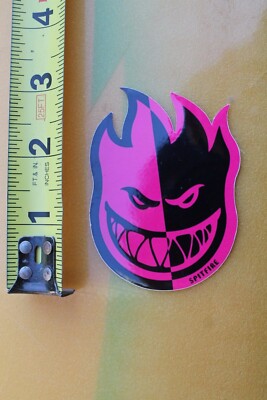 SPITFIRE Skateboard Wheels Fire Head Split Logo Vintage Skateboarding STICKER