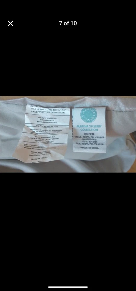 Edredón y falda y 4 almohadas Martha Stewart Collection talla Queen Foto 2 de 4