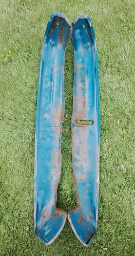 PAIR OF HOLDEN EJ EH BENCH SEAT LOWER STEEL SEAT TRIMS BUCKET - Picture 2 of 9