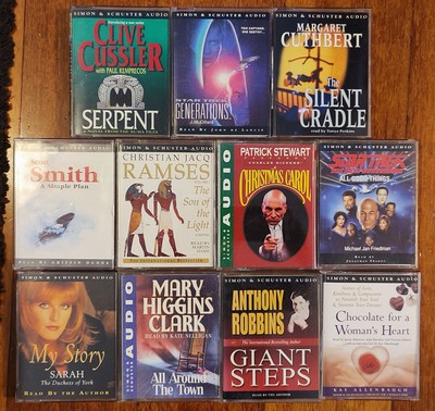 SIMON & SCHUSTER Collection 11 x AUDIOBOOKS cassettes