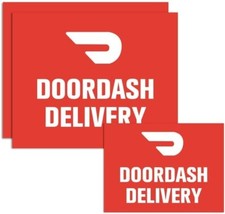 UPGRADED Doordash Car Magnets Door And Stickers for Delivery Drivers Set of 3