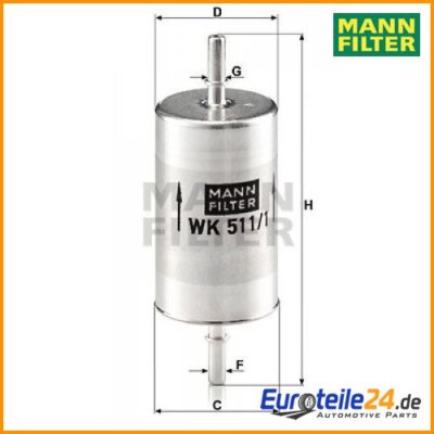 Fuel filter Mann filter WK511/1 for Mercedes-Benz Viano