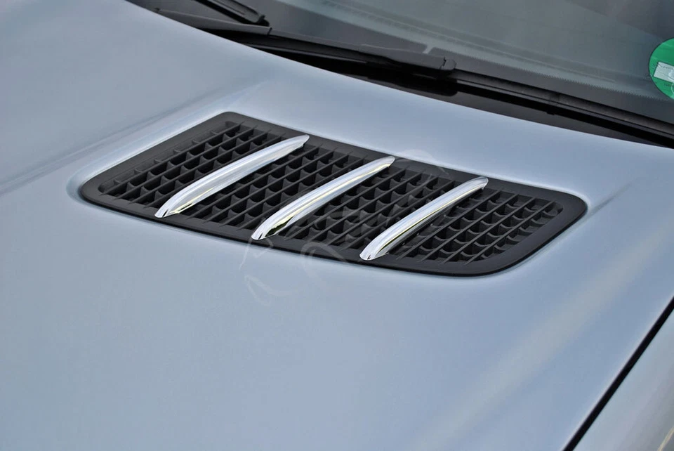 FÜR MERCEDES R172 SLK CHROM LÜFTEINLASS FINNEN MOTORHAUBE