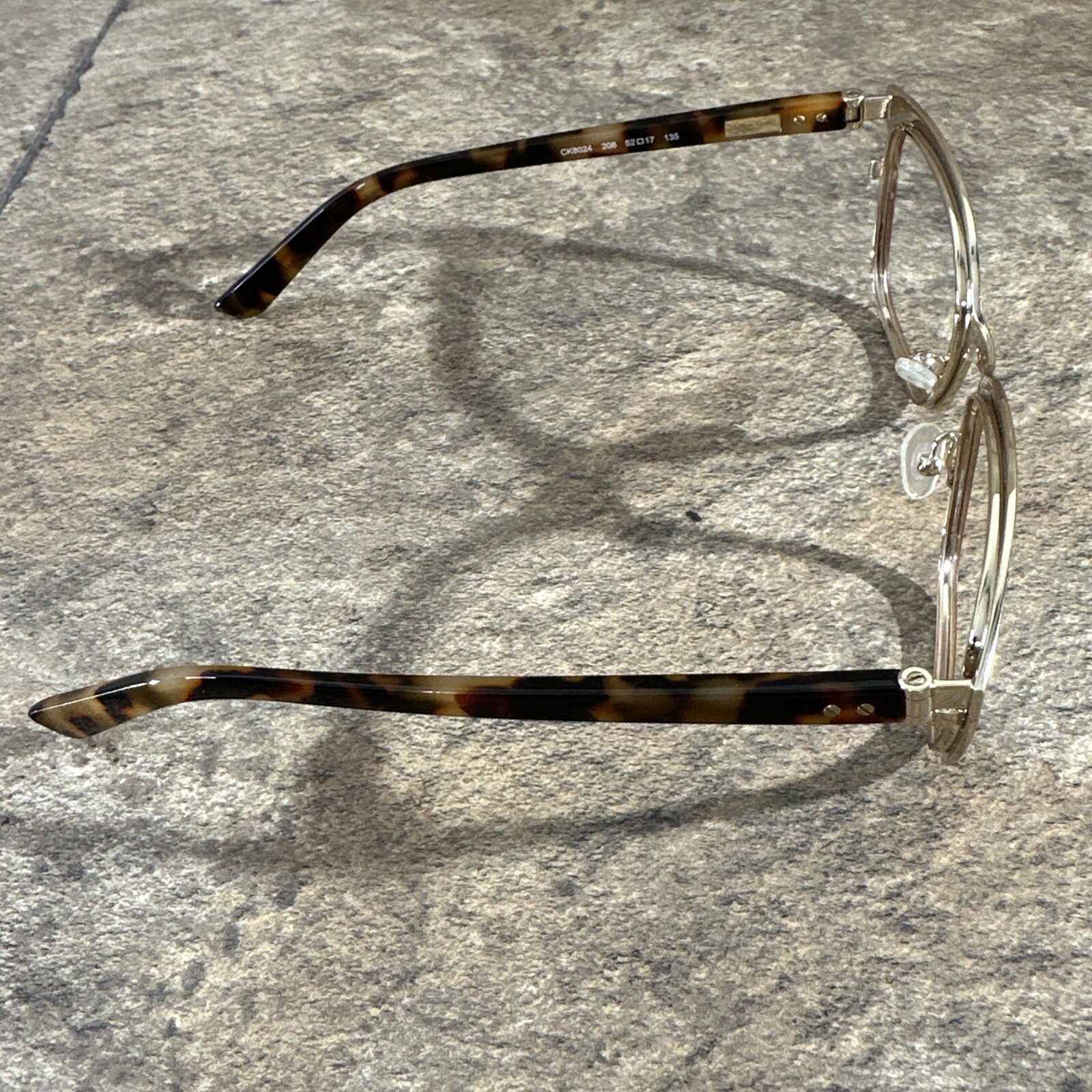 Calvin Klein Collection CK8024 208 Metal Brown Eyeglasses Frames 52-17-135-36 G6 thumbnail 6