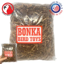 Bonka Bird Toys 1574 Natural Crinkle Paper Foraging Bird Craft Basket Shred Pets
