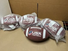 10 Pack Lot Official USA Flag Footballs Kids Jr Junior Size Balls