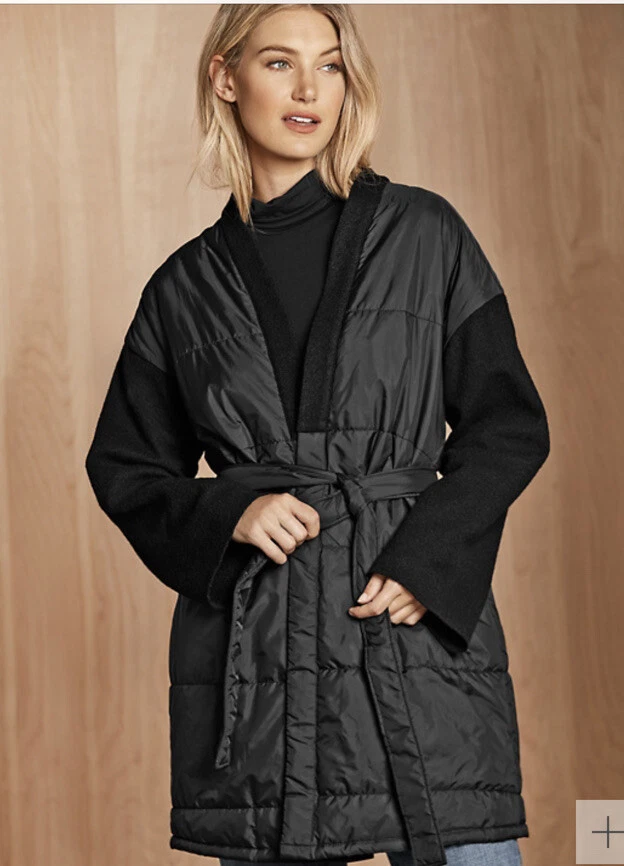 Eileen fisher recycled shop nylon cocoon puffer coat