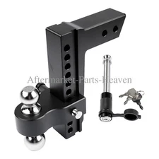 2.5" Receiver Adjustable Drop Hitch 10-Inch Drop/Rise Trailer Hitches Black