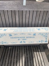 Vintage Hand Painted By Irmi Musical Mother Goose Mobile Orig Box
