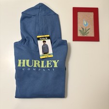 Hurley Youth Fleece Hoodie , Blue, Size S 7/8, NWT
