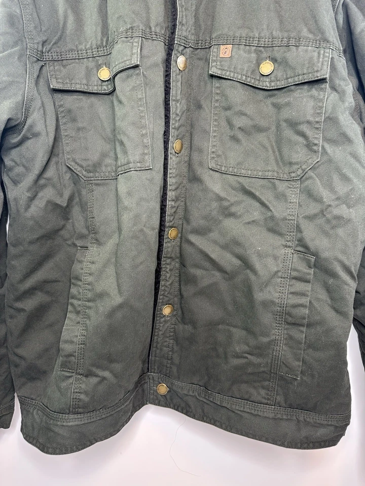 Usado en Excelente Condición Coleman Sherpa Chaqueta Forrada Lona Ropa de Trabajo Exterior Hombres Talla Grande Foto 3 de 4