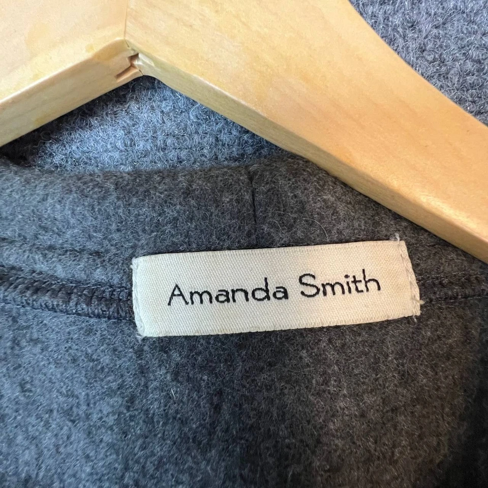 Poncho Abrigo Amanda Smith Gris Botón Frontal Capa Mujer Talla Única Se Ajusta a la mayoría Foto 4 de 4