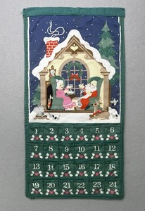 VTG 1987 Avon Countdown to Christmas Advent Calendar NO MOUSEorHANGER SEE FLAWS