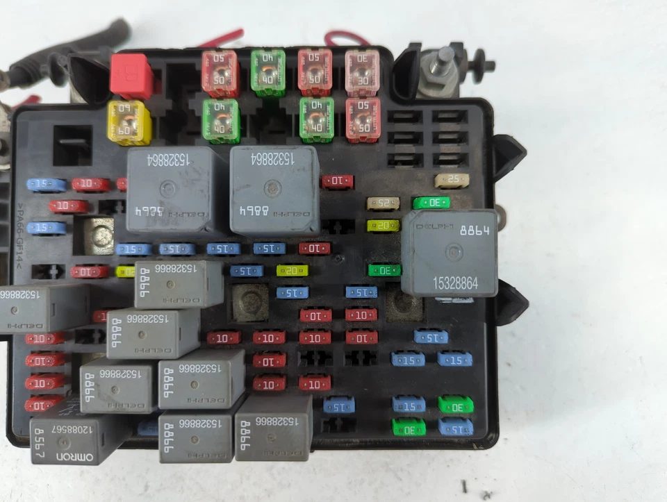 2003-2005 Gmc Sierra 1500 caixa de fusíveis caixa de fusíveis módulo relé 15115615-02 XID8S - Imagem 3 de 4