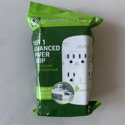 Greenlite 5 Outlet Advanced Power Strip Tier 1 Wall Mount Smart Surge Protector