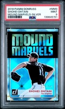 2018 PANINI DONRUSS MOUND MARVELS SILVER #MM3 SHOHEI OHTANI 28/349 PSA 9