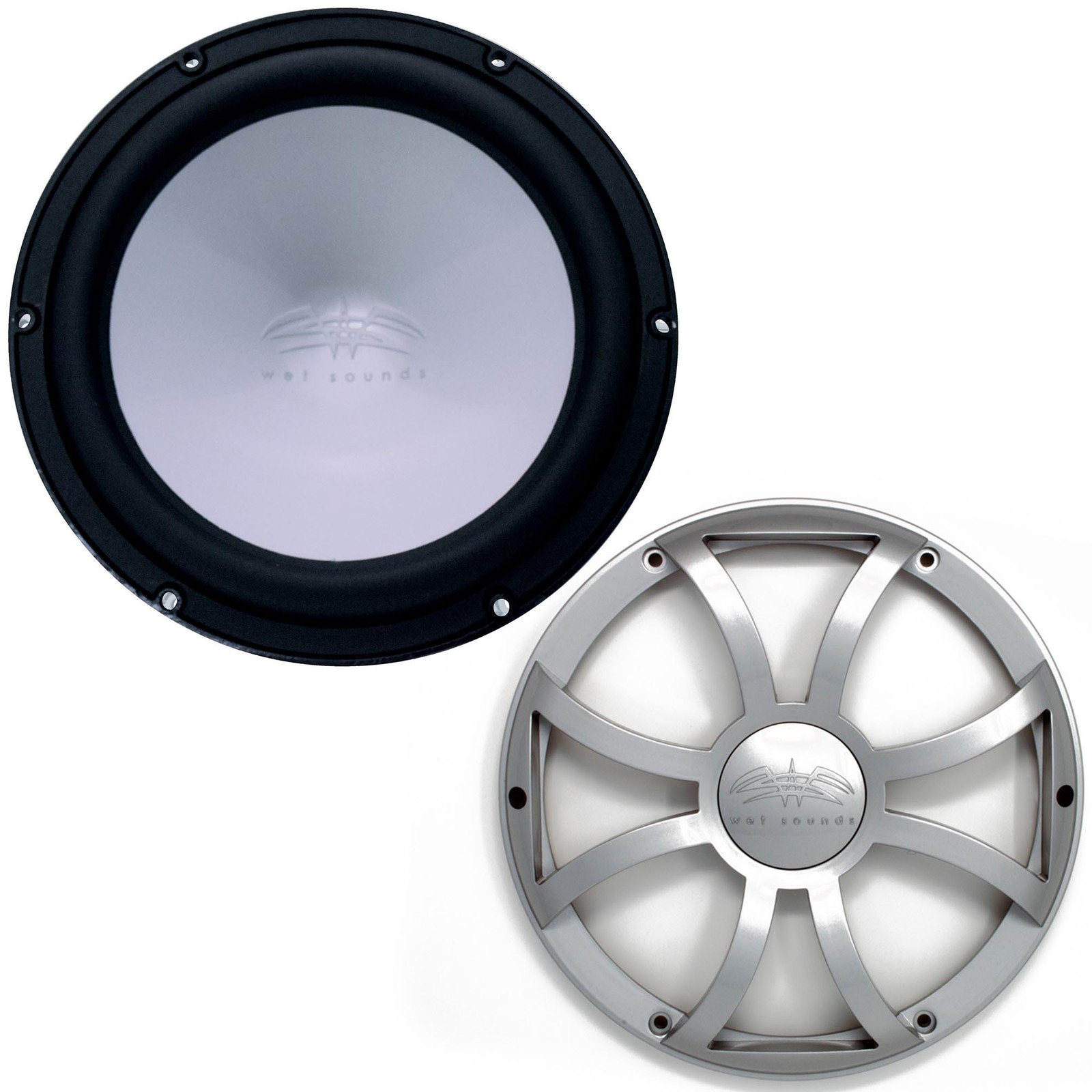 Wet Sounds 12" Black Marine Subwoofer with Silver XS Grill
