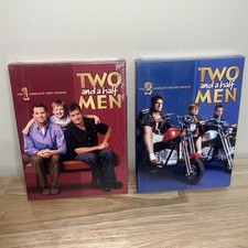 Two and a Half Men Seasons 1 & 2 DVD Lot Collection Complete 4-Disc Sets SEALED