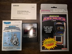 Colecovision Cosmic Avenger Game Coleco Vision Very Good w/Box & Manual *NICE*