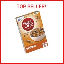 Fiber One Cereal, Original Bran, High Fiber Cereal Made with Whole Grain, 19.6 o