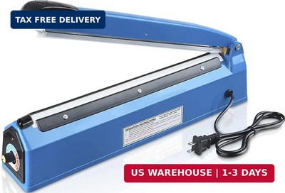 Impulse Heat Sealer Poly Bag Heat Sealer Sealing Machine Heat Seal Closer for Pl