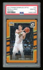 2017-18 Panini Donruss Optic Nikola Jokic Orange Prizm /199 Refractor PSA 10 GEM