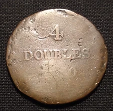 1830 guernsey 4 doubles first year william iv workhorse world type coin