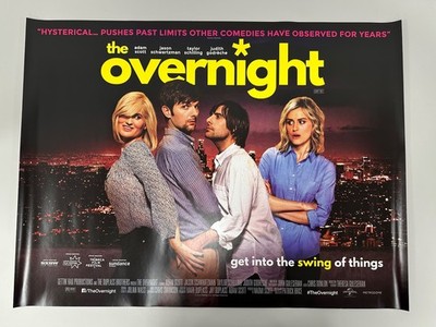 The Overnight (2015) Original UK Quad Cinema Poster   Adam Scott