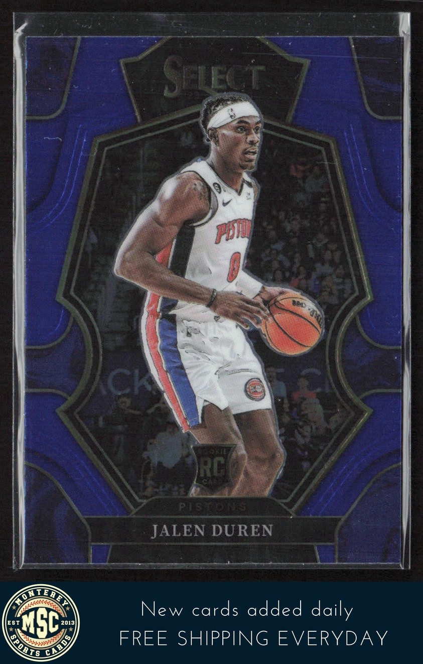 Jalen Duren 2022-23 Panini Select Blue (Retail Base) RC #176 Detroit Pistons