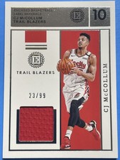 2019-20 Panini Encased CJ McCollum Label Materials /99 Trail Blazers