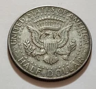 1968-D Kennedy TONER Half Dollar • 40% Silver • Circulated •     X122