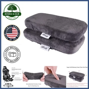 Comfy Gaming Chair Armrest Covers, Memory Foam Pads for Elbow Pressure Relief