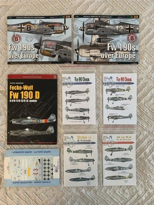 Focke-Wulf - Fw 190A & Fw 190D Decals - LOT (1/72, 1/48, 1/32)