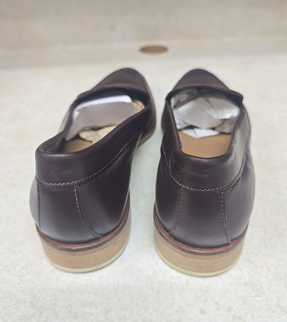 Everlane Burgundy Leather The Modern Loafers Italy Slip On Shoes Womans Size 7.5 View 3