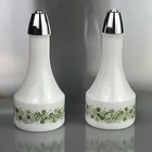 vintage Gemco Spring Blossom Green ( "Crazy Daisy") oil and vinegar cruet set