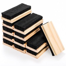 Chalkboard Erasers 12 Pack 5"L x 2.3"W x 1.2"H - Dustless Cleaning Tool