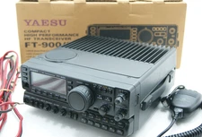 MARS MOD YAESU  FT-900 1.8-30MHz HF Transceiver 100W + Mic + Box Excellent Cond.