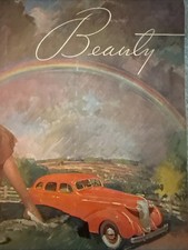 1937  Nash LaFayette Deluxe 400 Ambassador Car Dealer Sales Brochure Catalog