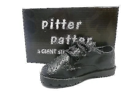 NUEVO NEGRO PUNTA DE ALA ENCAJE OXFORDS Niños Zapatos Infantiles y Pequeños Tallas 1 a 10 Foto 3 de 3