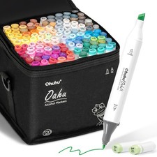 Ohuhu Alcohol Based Markers 120color AP Certificated Refillable Double Tipped