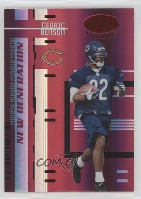 2005 Leaf Certified Materials Mirror Red 7/100 Cedric Benson #151 Rookie RC gp3